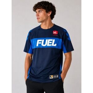 NWT Overwatch League Dallas Fuel SS Jersey Mens Medium Navy Blue Esports Gaming